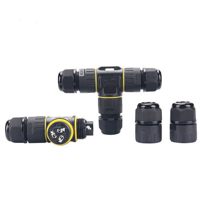quality  Straight Through 3 Way 4 Way Circular Waterproof Connector 2/3/4/5/6 Core Outdoor Cable Terminal Connector factory