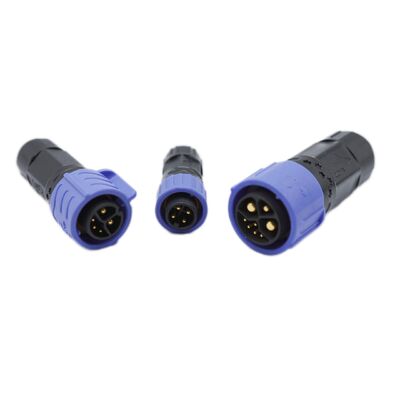 quality  M20 IP68 Quick Connector Straight Male Female 2 Pin Push Wire Screw Connector factory