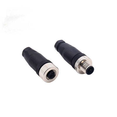 quality  M12 Circular Waterproof Cable Connector IP68 2A 4 5 8 Pin Male Female Straight Plug factory