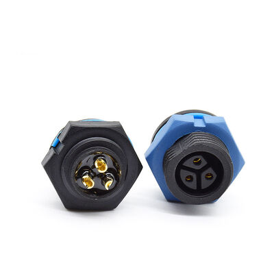 quality  IP67 Waterproof Wire Connectors M16 10A 2 3 4 Pin Screw Locking Solder Wire Connector factory