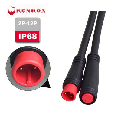 Electric Bicycle Waterproof Wire Connector Plugs M8 2 Pin Lithium Battery Power Wire Harness
