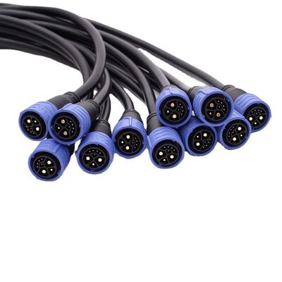 M25 5 Pin Self Locking Waterproof Power Connector 30A 300V IP67 Quick Lock Circular Plug