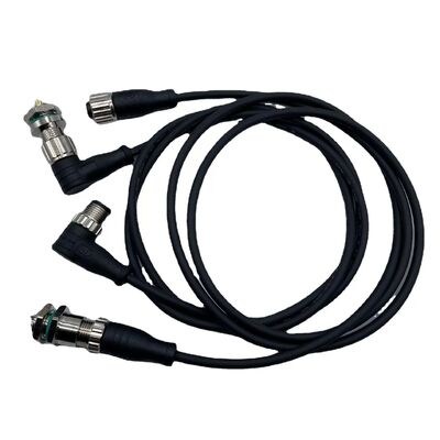 M12 Waterproof IP67 Female Panel Mount Connector Screw Lock Industrial Circular Connector