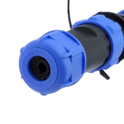 Circular Waterproof Male Female Connector 13A 3 Pin Plug Socket Connector With Dustproof Cap