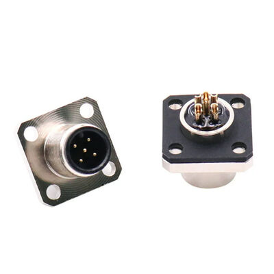 M12 Waterproof Cable Connector Industrial Robot A Code 5 Core PCB Plug Connector Socket