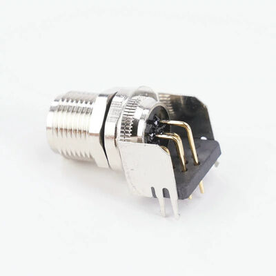M8 Male 3 Core Aviation Plug Sensor Coaxial RF Connector Threaded IP67 IP68 Waterproof