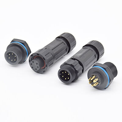 M12 IP67 Waterproof Connector Plastic Male Female Cable Plug 2 3 4 5 6 8 12 17 PIN
